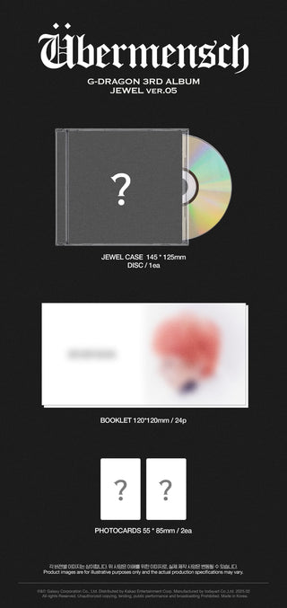 G-DRAGON 3rd Album [Übermensch] (JEWEL Ver.)