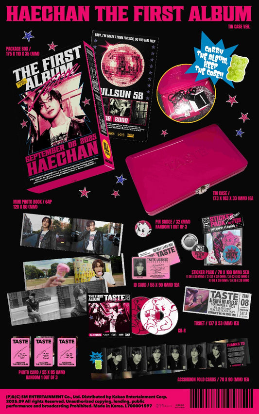 HAECHAN (NCT) 1st Album [TASTE] (Tin Case Ver.)
