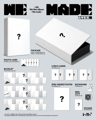 [PRE-ORDER] i-dle 9th Mini Album [We made] (A Ver.)