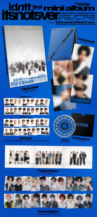 idntt 3rd Mini Album [itsnotover] (Chrome Heart Ver. / Lit Heart Ver.)