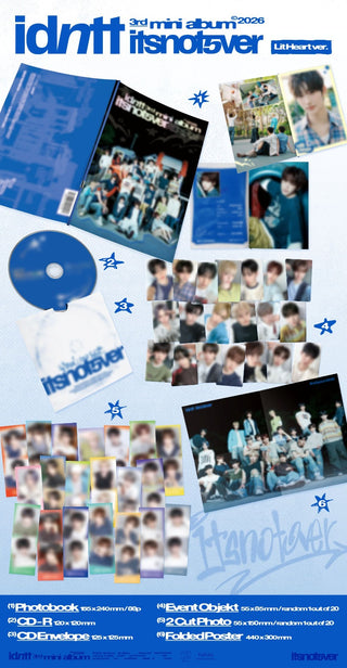 idntt 3rd Mini Album [itsnotover] (Chrome Heart Ver. / Lit Heart Ver.)