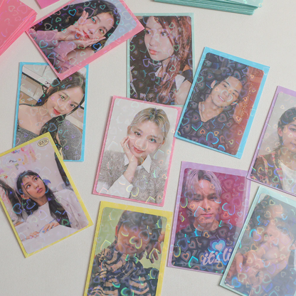 Holo Heart Photocard Outer Sleeves