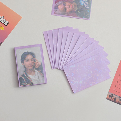 Holo Heart Photocard Outer Sleeves