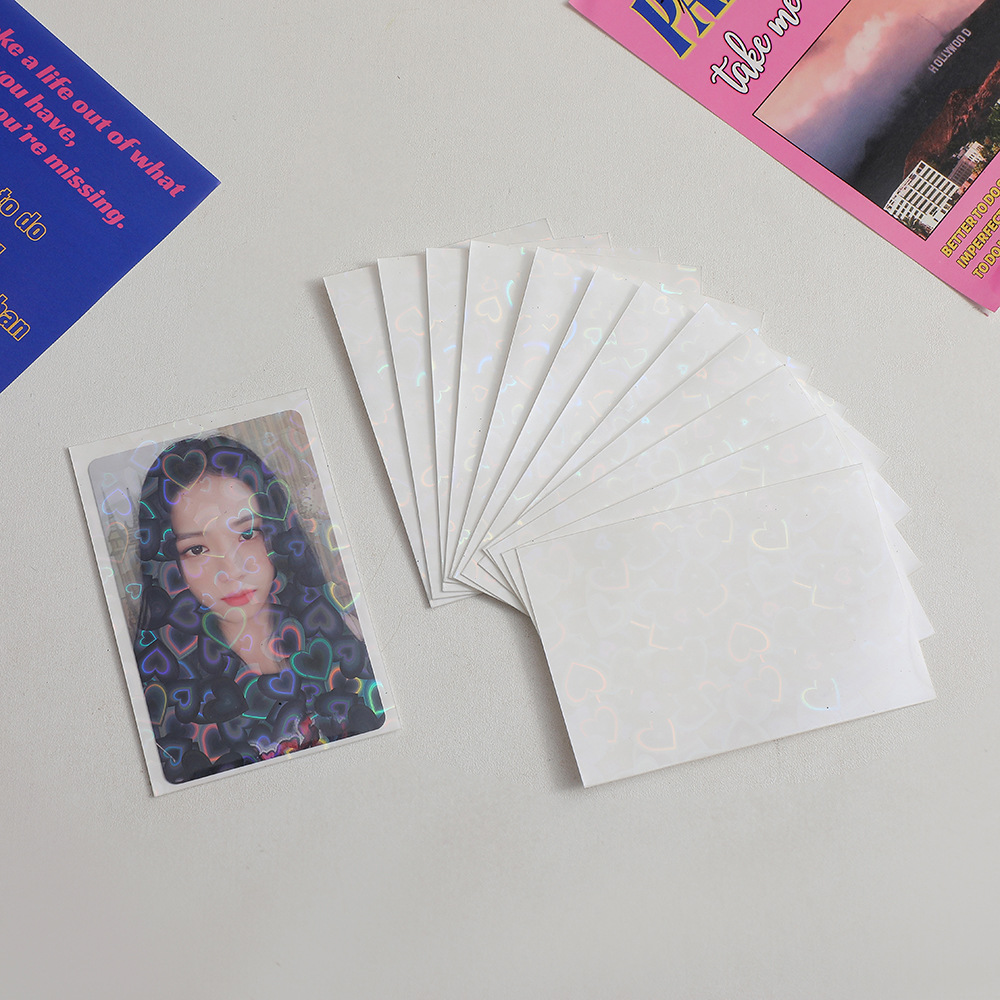 Holo Heart Photocard Outer Sleeves