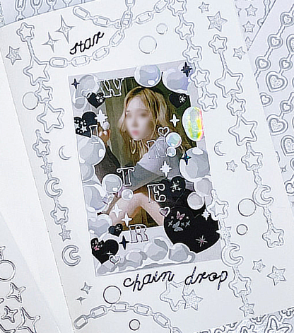 Star Chain Drop Deco Sticker Sheet