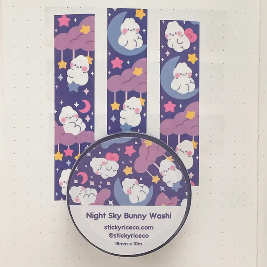 Night Sky Bunny Washi Tape