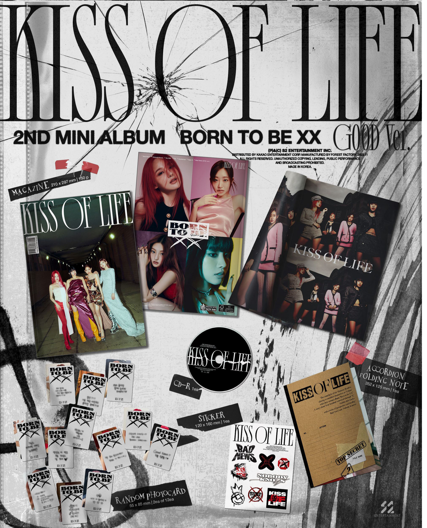 KISS OF LIFE 2ND MINI ALBUM [Born to be XX] [WHOSFAN POB]