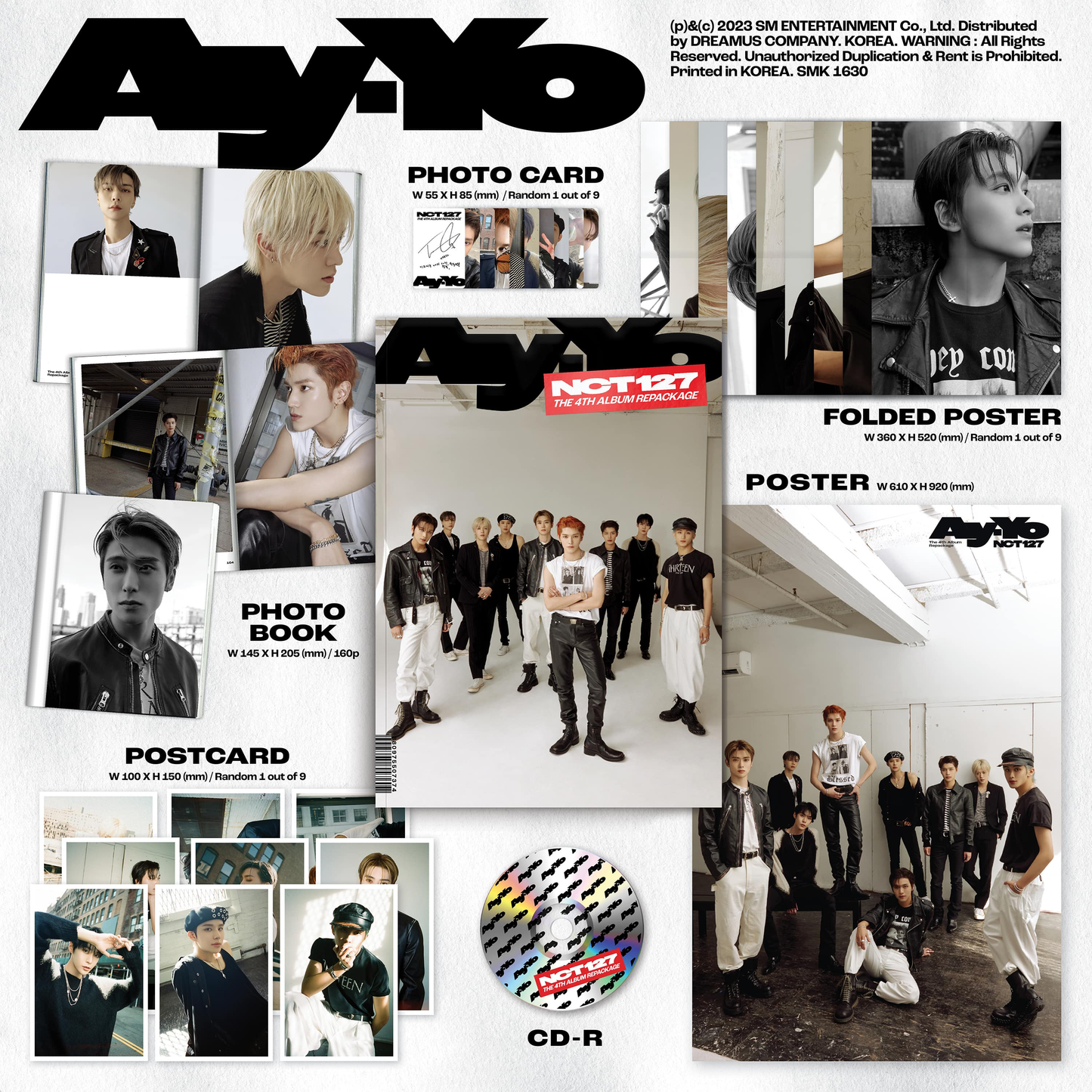 NCT 127 4th Album Repackage [Ay-Yo] (B Ver.)