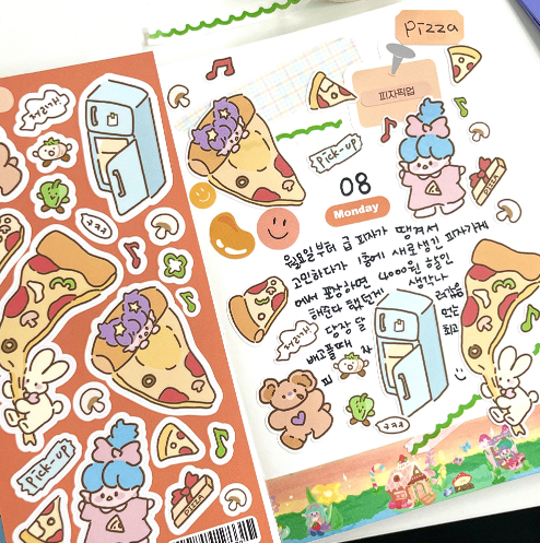 Merry Weather | Pizza Pick Up Deco Sheet