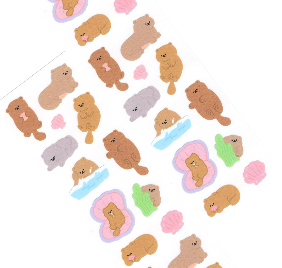 Sea otter(해달) Sticker Sheet