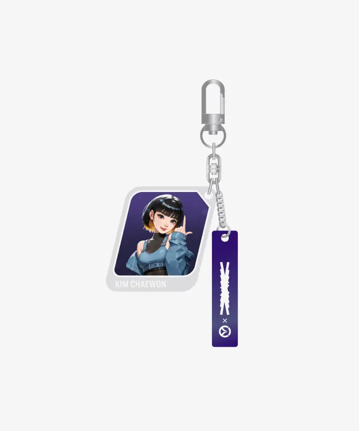 LE SSERAFIM x OVERWATCH Official Merchandise - Acrylic Keyring (OG Ver.) KIM CHAEWON