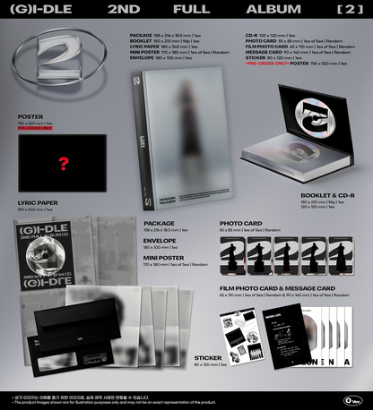 (G)I-DLE 2nd Full Album [2] (Random Ver.) [AppleMusic KR Lucky Draw]