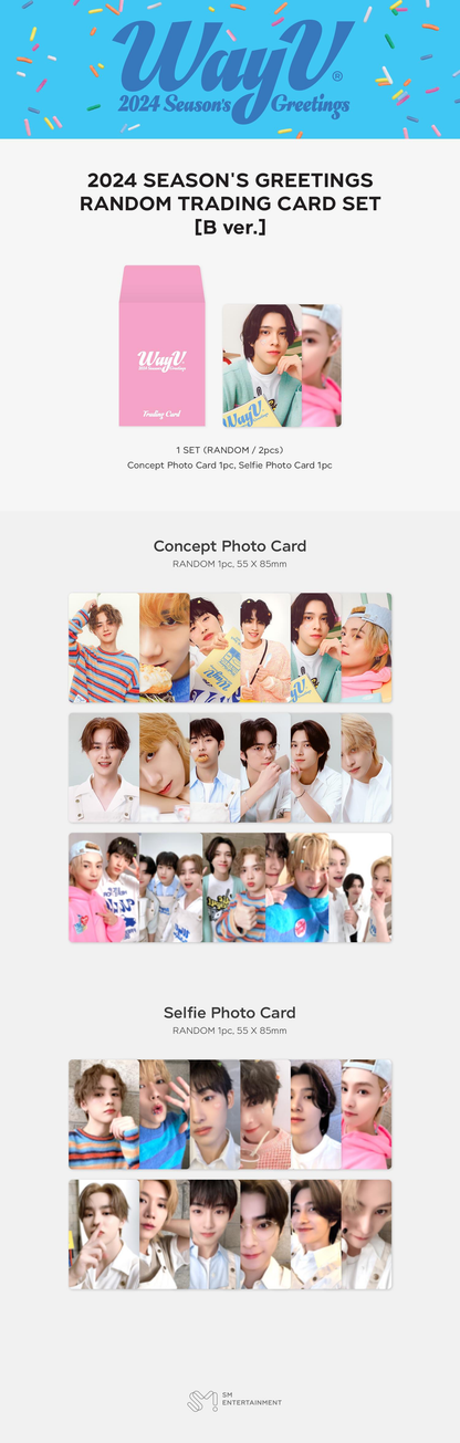 WayV - 2024 SEASON'S GREETINGS RANDOM TRADING CARD (B Ver.)