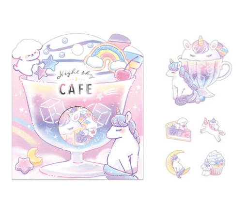 Night Sky Cafe Mini Sticker Flake Pack