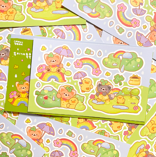 __maybean | Rainbow Moisture Sticker Sheet