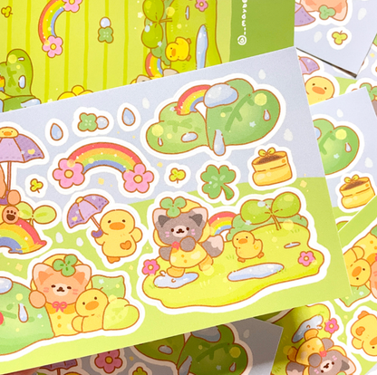 __maybean | Rainbow Moisture Sticker Sheet