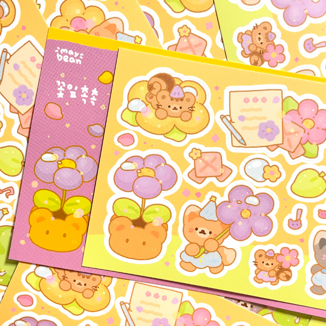 __maybean | Petals Moisture Sticker Sheet