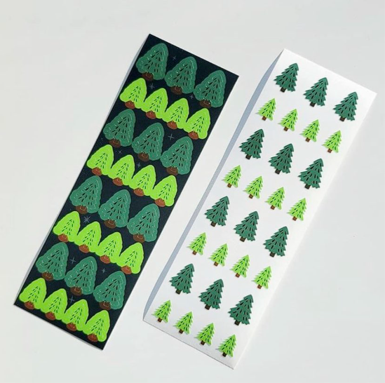 Pine Trees Deco Sticker Sheet