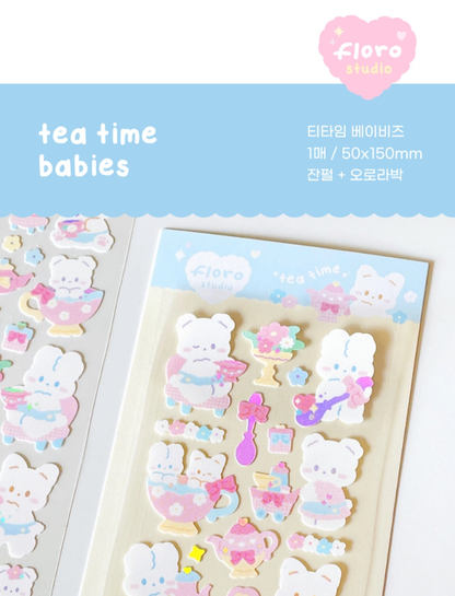 Tea Time Babies Deco Sticker