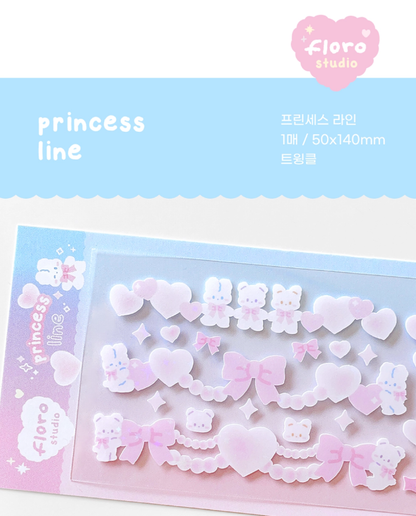 Princess Line Deco Sticker