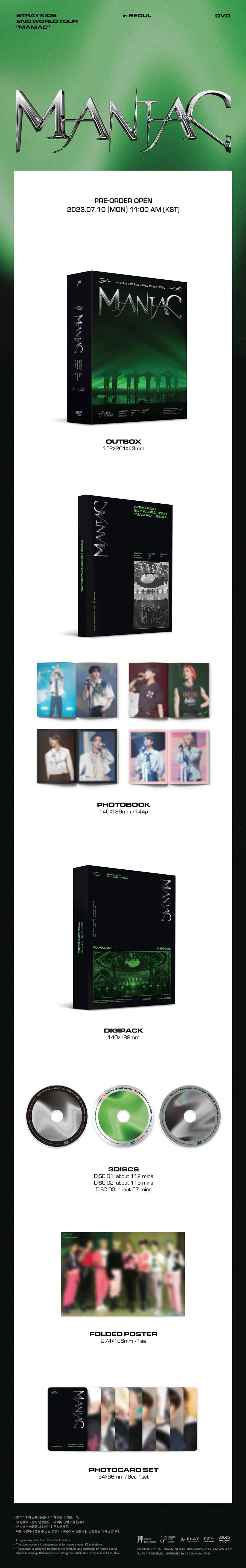 Stray Kids 2nd World Tour “MANIAC” in SEOUL DVD