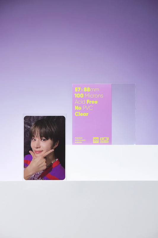 Clear Premium Photocard Sleeves, 57 x 88mm