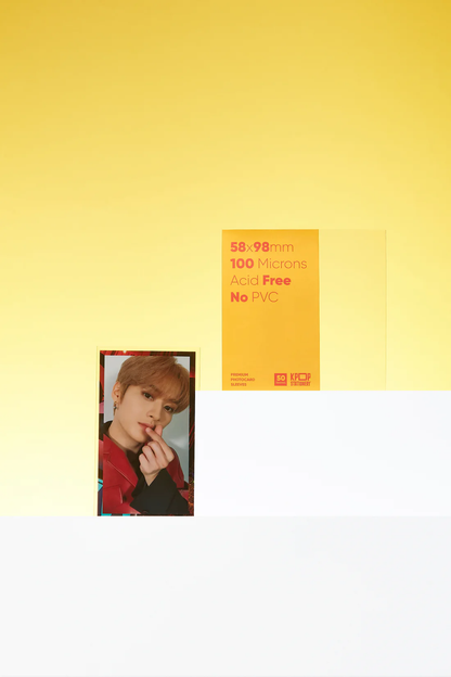 Clear Premium Photocard Sleeves, 58 x 98mm