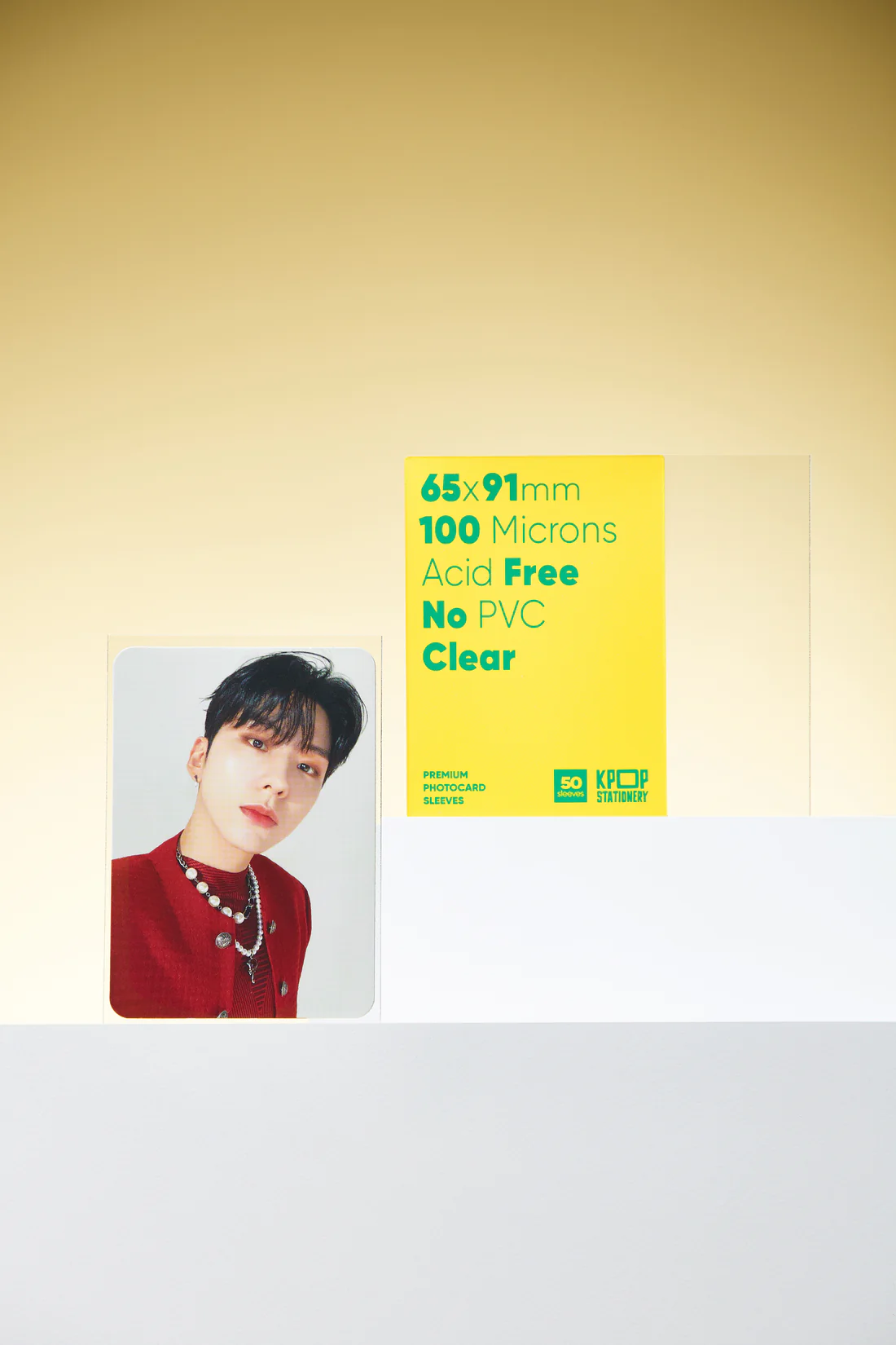 Clear Premium Photocard Sleeves, 65 x 91mm