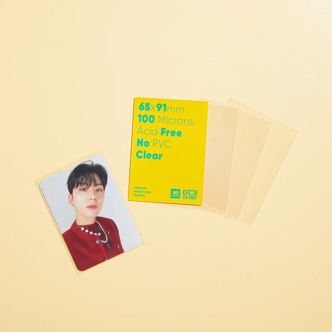 Clear Premium Photocard Sleeves, 65 x 91mm