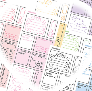 Memo Label Sticker Sheet Pack