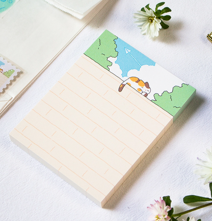 Cat on the Fence Memo Pad