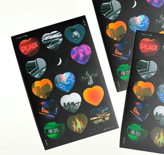 Heart Photo Sticker Sheet