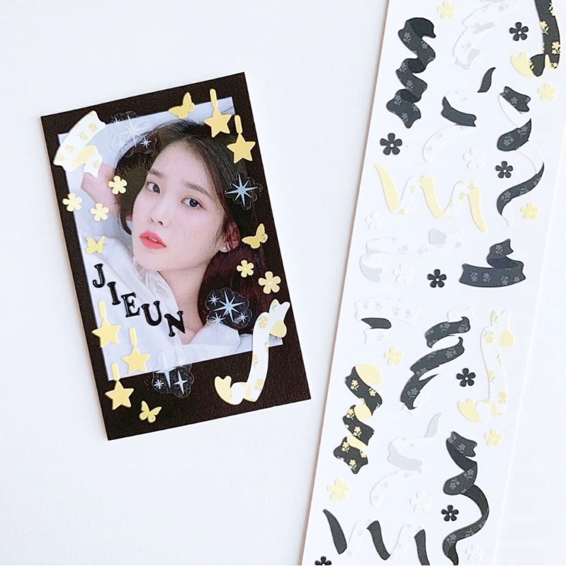 Flower Confetti (Mono) Sticker Sheet