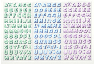 Clay Alphabet/Deco Sticker Sheet