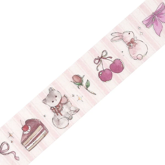 Marchen Party Strawberry Washi Tape