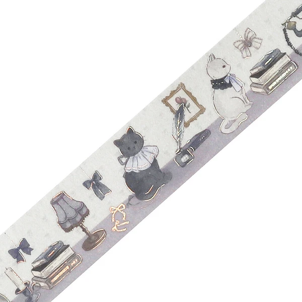 Marchen Party Silver & Gray Washi Tape