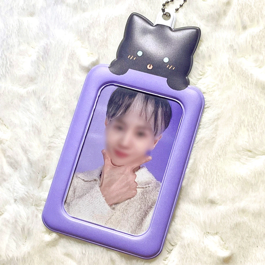 Jelly Black Cat Photocard Holder