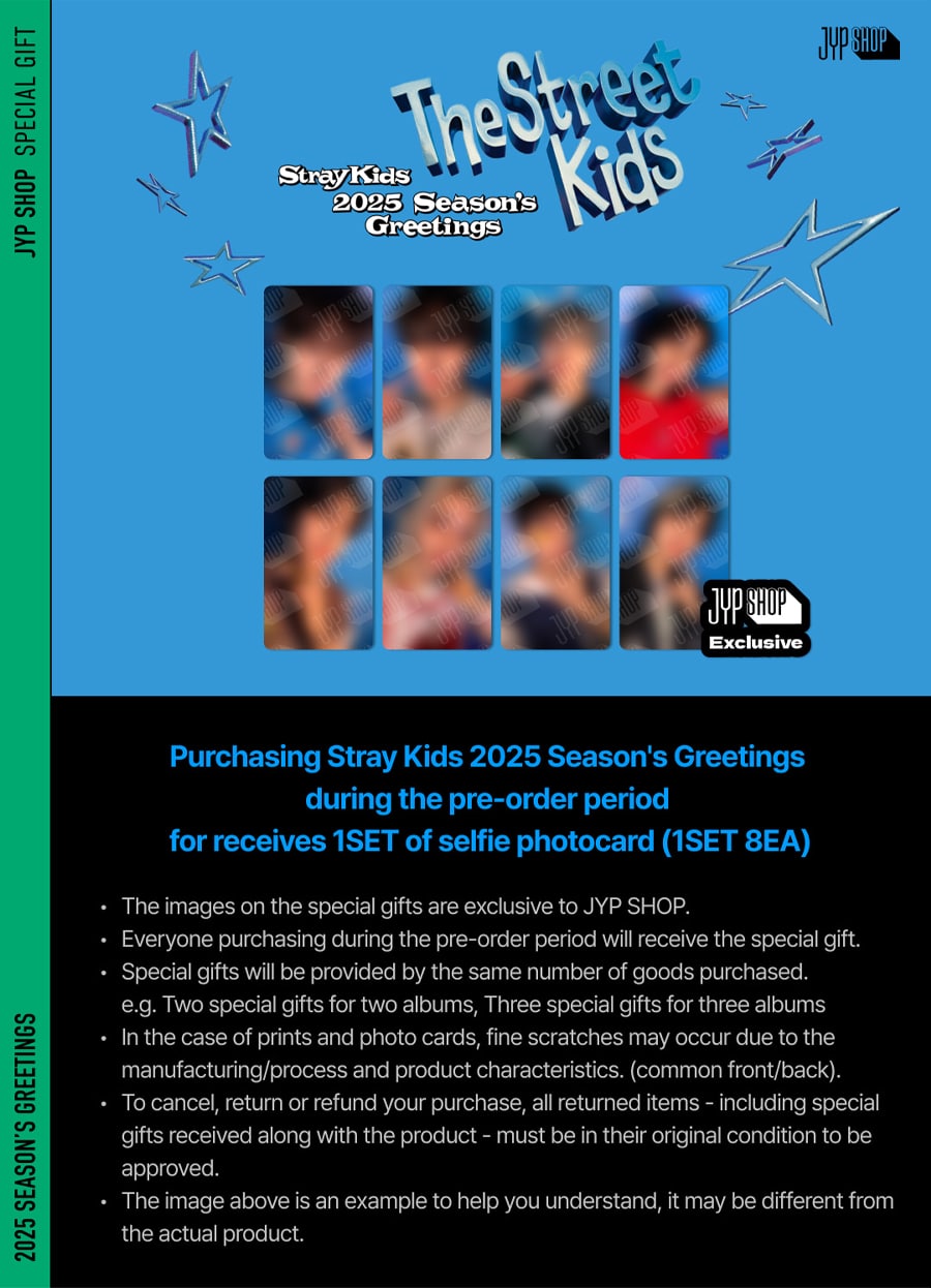 [JYP SHOP POB] Stray Kids 2025 SEASON’S GREETINGS The Street Kids