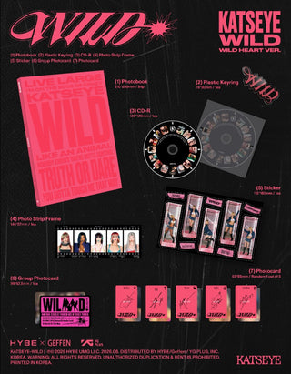 [PRE-ORDER] KATSEYE 3rd EP Album [WILD] (Wild world Ver. / Wild heart Ver.)