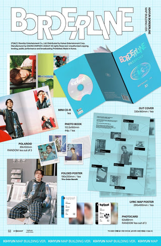 KIHYUN (MONSTA X) EP [BORDERLINE] (MAP BUILDING Ver.) (Limited)