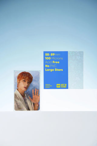 Holographic Large Stars Sleeves, 58 x 89mm