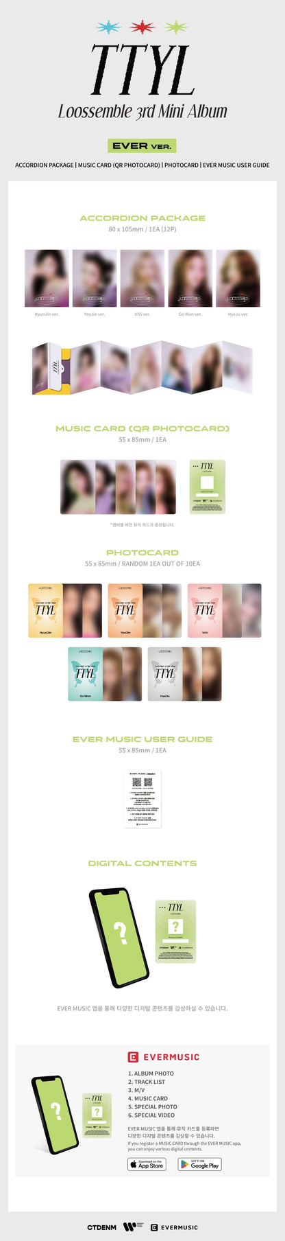 Loossemble 3rd Mini Album [TTYL] (EVER MUSIC ALBUM Ver.)