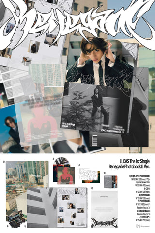 LUCAS 1st Single Album [Renegade] (Photo Book Ver.)