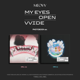 MEOVV 1st EP Album [MY EYES OPEN VVIDE] (GRILL Ver. / ORB Ver.)