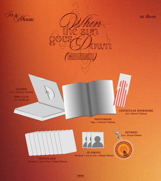 [PRE-ORDER] IN A MINUTE 1st Album [When the sun goes down : Midnight] (Midnight Ver. / Sunset Ver.)