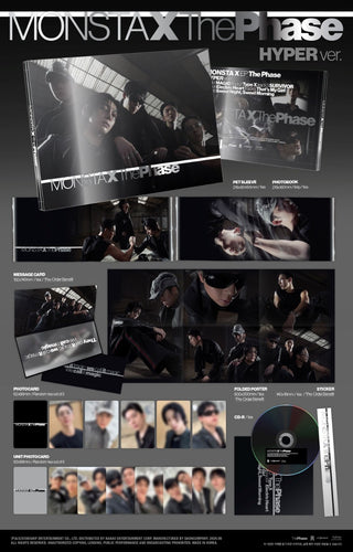 [PRE-ORDER] MONSTA X EP Album [The Phase] (REFINED Ver. / HYPER Ver. / PHASE Ver.)