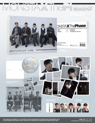 [PRE-ORDER] MONSTA X EP Album [The Phase] (REFINED Ver. / HYPER Ver. / PHASE Ver.)