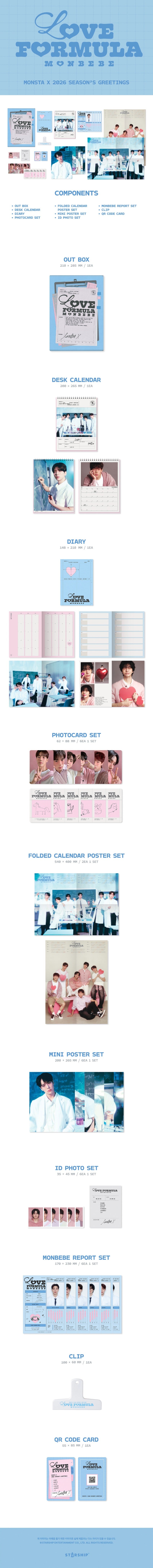 MONSTA X 2026 SEASON'S GREETINGS [LOVE FORMULA MONBEBE]