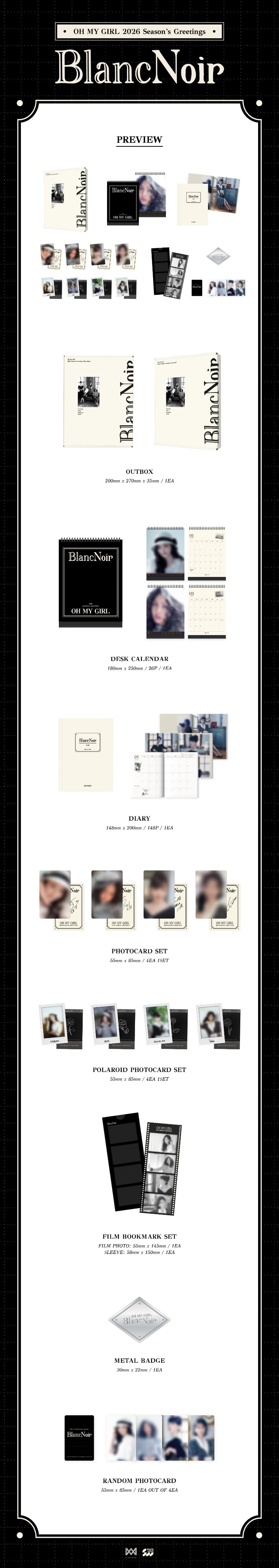 OH MY GIRL 2026 SEASON'S GREETINGS [Blanc Noir]