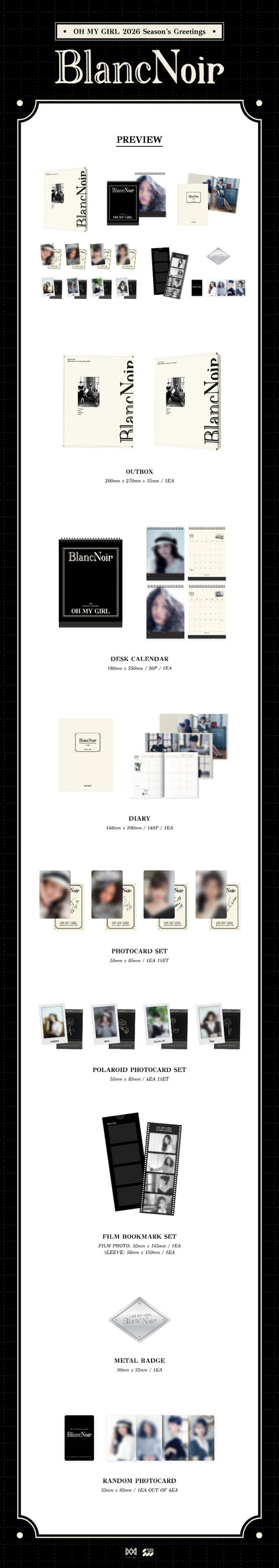 OH MY GIRL 2026 SEASON'S GREETINGS [Blanc Noir]